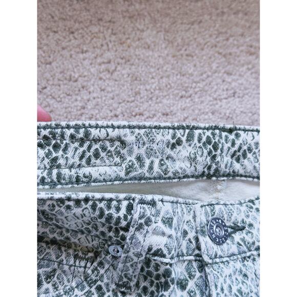 AG Adriano Goldschmied Mari Snake Print High Rise Straight Jeans 25R Mobwife - Picture 5 of 6
